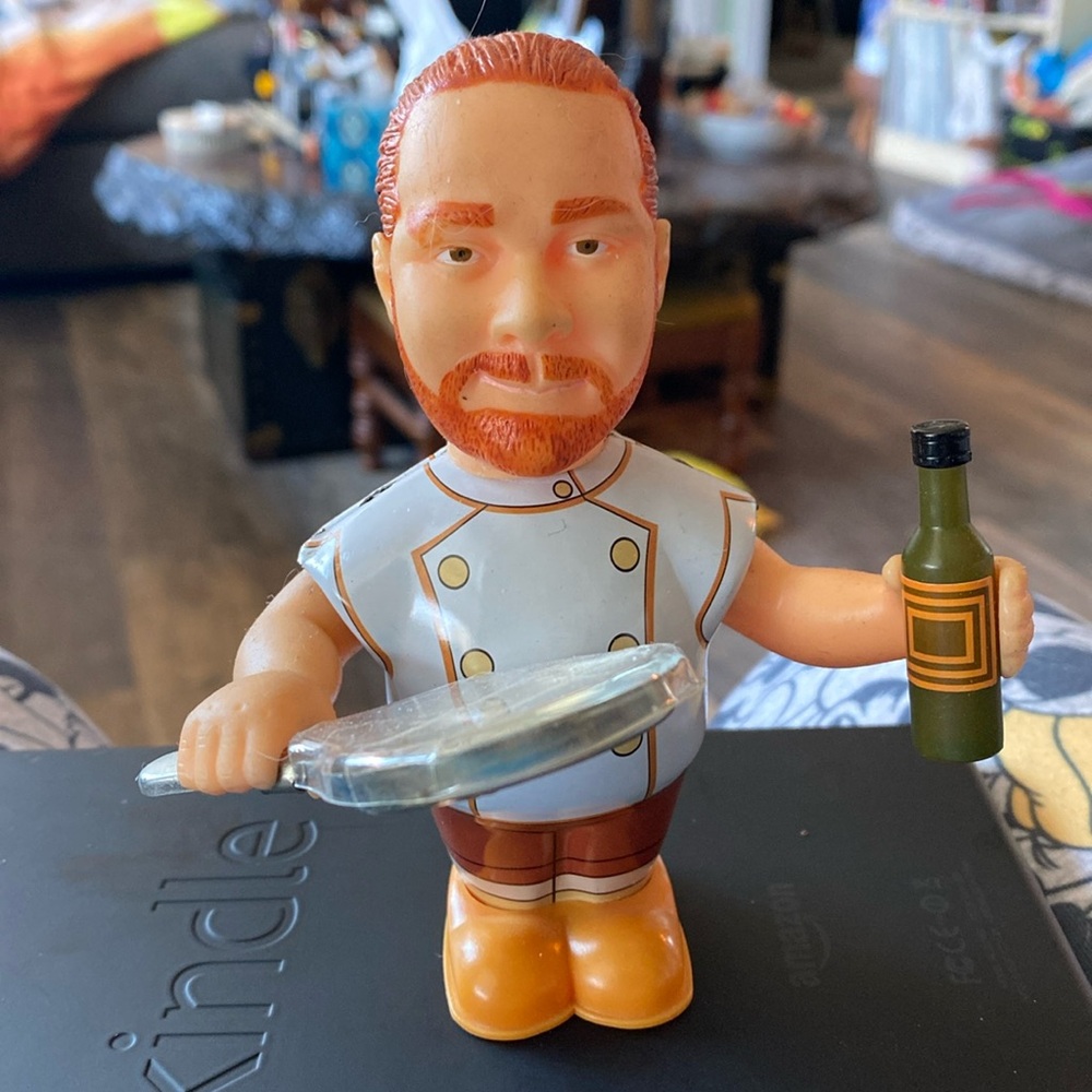 Mario Batali tin toy